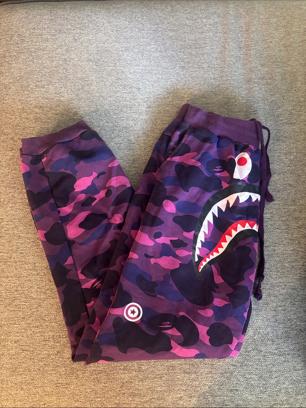A Bathing Ape Colour Camo Shark Sweatpants